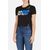 T-shirt court avec imprimés, Taille: M, Couleur: Noir