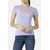 Basic T-Shirt With Front Logo, Bekleidungsgrösse: S, Farbe: Violett