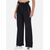Wide Leg High Waist Pants, Size: M, Colour: Schwarz