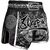 8 Weapons Muay Thai Shorts Carbon - Sak Yant Tigers, Colour: Schwarz, Size: XL