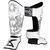 8W-8450013-4-8 WEAPONS Shin Guards - Sak Yant Tigers white XL