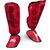 Protège-tibias Muay Thai, Taille: S/M, Couleur: Rouge