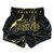 Short de Muay Thai Fairtex Black Marble, Taille: XL, Couleur: Noir