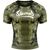 T-shirt de compression à manches courtes Hit 2.0, Taille: XL, Couleur: Kaki