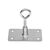 Fixation Sol  74 X 132Mm, Couleur: Argente