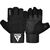 Gym Weight Lifting Gloves W3 with EVA padding, Size: L, Colour: Schwarz