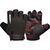 Gym Training Gloves T2 Half Red-L, Colour: Schwarz, Size: L