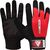 Gym Weight Lifting Gloves W1 Full Red, Colour: Rot, Size: L