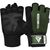 Gym Weight Lifting Gloves W1 Half, Colour: Green, Size: L