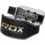 RDX 6 Inch Padded Leather Weightlifting Fitness Gym Belt, Size: M, Colour: Schwarz