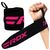 Gewichtheber Handgelenkbandage mit Daumenschlaufen, Farbe: Pink