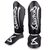 8 WEAPONS Shin Guards, Kids, Unlimited 2.0, black-white, S/M, Size: S/M, Colour: Schwarz
