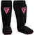 Hosiery Shin Instep Foam Black/Pink-S, Size: S, Colour: Schwarz