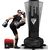 Free Standing Punch Bag F9 + Bag Mitts, Colour: Schwarz, Length: 1.8m