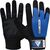 Gym Weight Lifting Gloves W1 Full Blue, Colour: Blue, Size: L