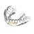 OPRO Self-Fit  Gold Braces, Size: One Size, Colour: Rot