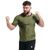 Sweat T-Shirt Men For Weight Loss, Taglia: M, Colore: Khaki