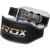 RDX 6 Inch Padded Leather Weightlifting Fitness Gym Belt, Size: L, Colour: Schwarz