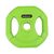 Pump rubber weight discs with Ø 31mm handles (set of 2) | 2.5 KG, Colour: Green, Additional Weight: 2.5 kg