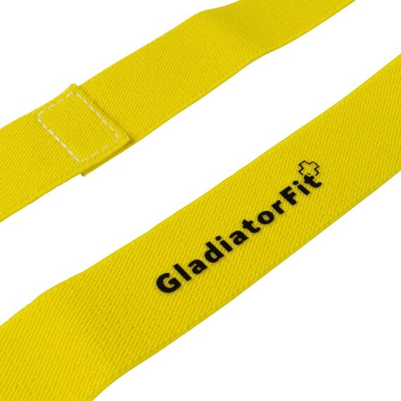 Team necklace with scratch in cotton 110x3cm | Yellow, 2 image