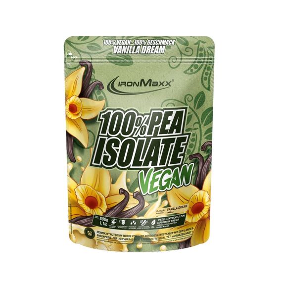 100% PEA Isolate Vegan 500g IronMaxx | Vainilla