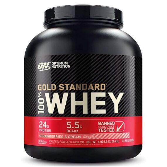 Gold Standard 100% Whey 2.3kg Optimum Nutrition | Fraise