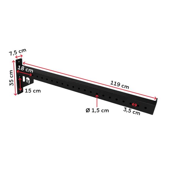 Steel arm shrimp trawler 120cm for rig and rack, 3 image