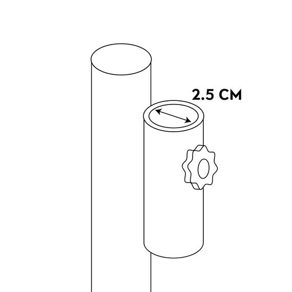 Support bar for mini fitness trampoline Ø 100cm, 5 image