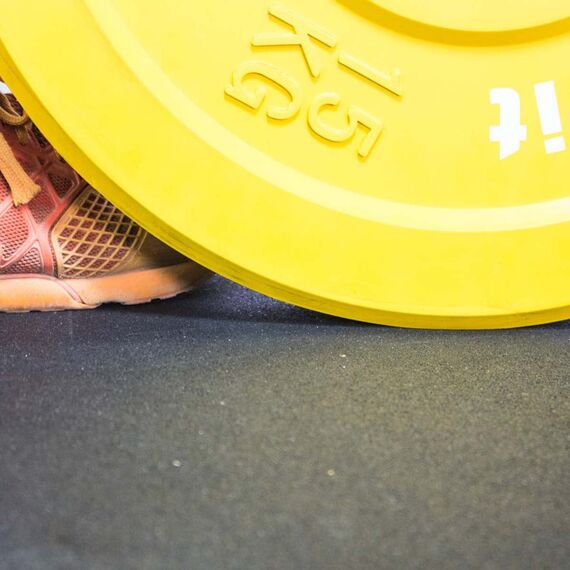 Sol en caoutchouc unie pour sol de salle de sport 100x100 GladiatorFit | 4 CM, 3 image