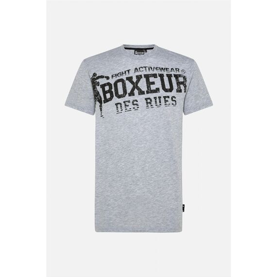 Round Neck Big Logo T-Shirt, Size: S, Colour: Grey, 2 image