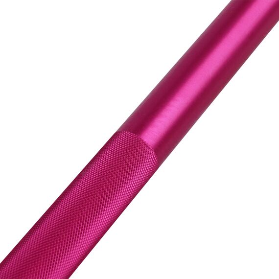 Barre musculation "Barbell" Ø 50mm + 2 stop disques | Rose 7.5 KG, Poids kg: 7.5 , 4 image