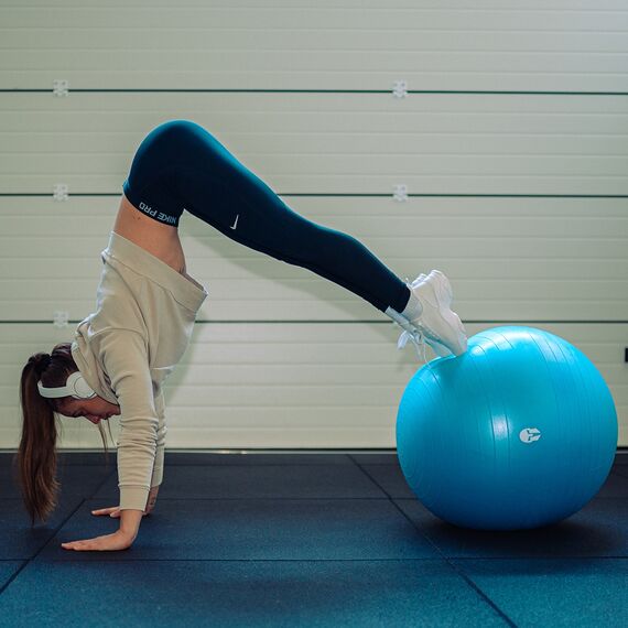 Swiss Ball yoga et fitness avec pompe de gonflage JustFit | 75 CM, 3 image