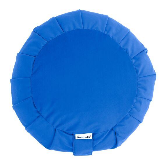 Zafu Zen Meditationskissen aus Baumwolle Ø 35cm | Blau, 4 image