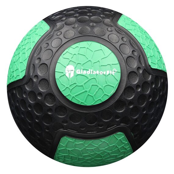 Ballastball Medizinball aus strapazierfähigem Gummi "Medicine Ball" | 2 KG, Farbe: Grün, Zusatzgewicht: 2 kg, 4 image