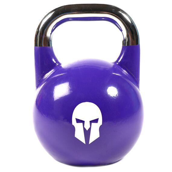 Wettkampf-Kettlebell aus Gusseisen mit aufgemaltem Logo | 20 KG, Farbe: Violett, Zusatzgewicht: 20 kg, 2 image