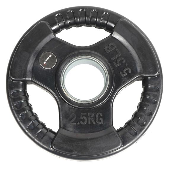 Scheibe mit Gummigriffen "Bumper Plate" Ø 51mm GladiatorFit | 2.5 KG, Farbe: Schwarz, Zusatzgewicht: 2.5 kg, 4 image