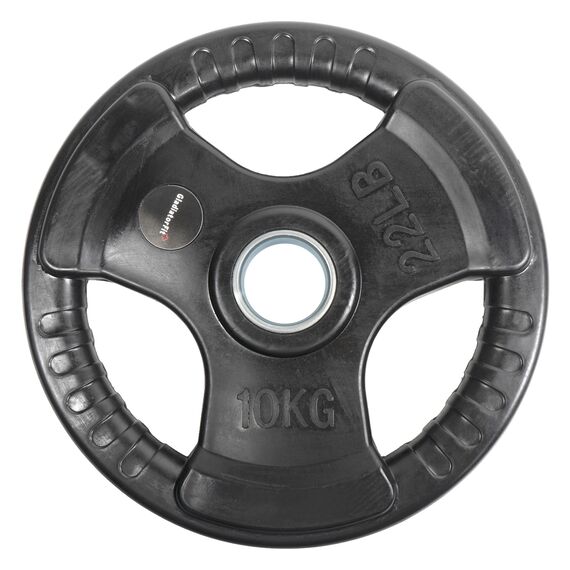 Bumper Plate" rubber grip disc Ø 51mm GladiatorFit | 10 KG, Colour: Schwarz, Additional Weight: 10 kg, 4 image