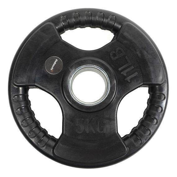 Bumper Plate" rubber grip disc Ø 51mm GladiatorFit | 5 KG, Colour: Schwarz, Additional Weight: 5 kg, 4 image