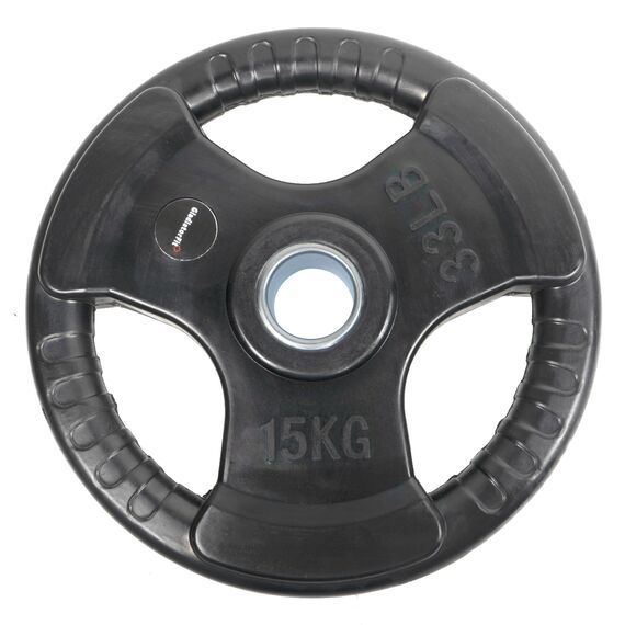 Bumper Plate" rubber grip disc Ø 51mm GladiatorFit | 15 KG, Colour: Schwarz, Additional Weight: 15 kg, 4 image