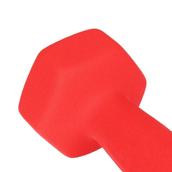 Haltères néoprène musculation et fitness (lot de 2) | 2 x 3 KG, Couleur: Rouge, Poids kg: 3 , 2 image