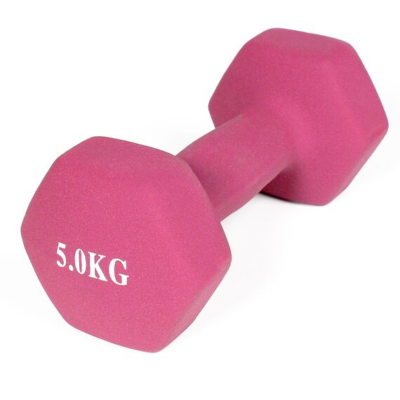 Neoprene dumbbells for bodybuilding and fitness (set of 2) | 2 x 5 KG, 3 image