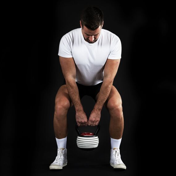 Verstellbare Kettlebell mit variabler Last aus Stahl | 9 KG, 2 image