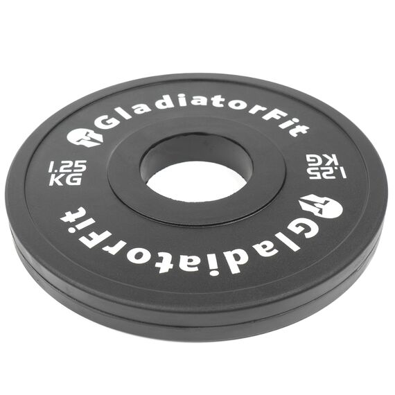 Fractional Plate" rubber discs Ø 51mm (set of 2) | 1.25 KG, Colour: Schwarz, Additional Weight: 1,25 kg, 4 image