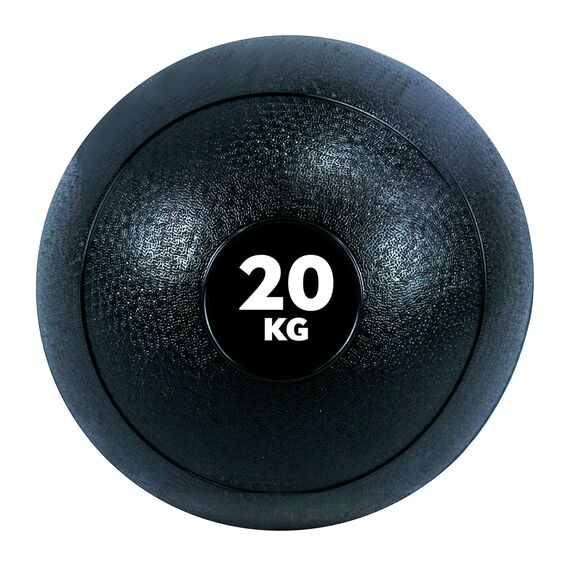 Slam Ball" rubber weighted fitness ball | 20 KG, Colour: Schwarz, Additional Weight: 20 kg