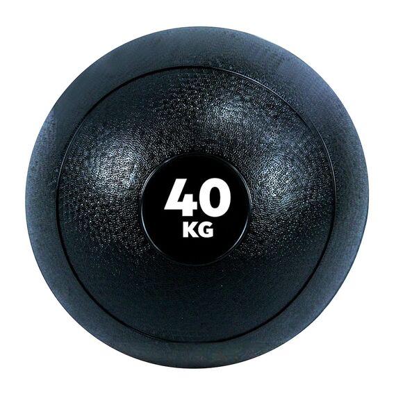 Slam Ball" rubber weighted fitness ball GladiatorFit | 40 KG, Colour: Schwarz, Additional Weight: 40 kg