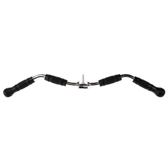 Steel pull-up bar for pulley curl