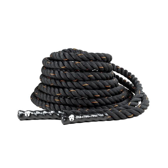 Corde de combat "Battle Rope" ondulatoire en polyester 15m