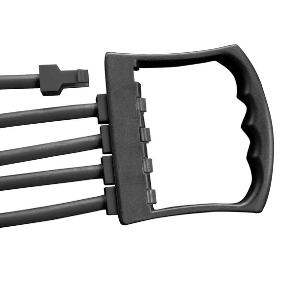 Latex resistance expander with handles | Black