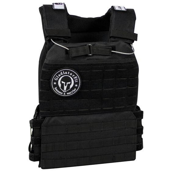 Veste gilet lesté tactique "Weighted Vest" | Noir Sans plaques
