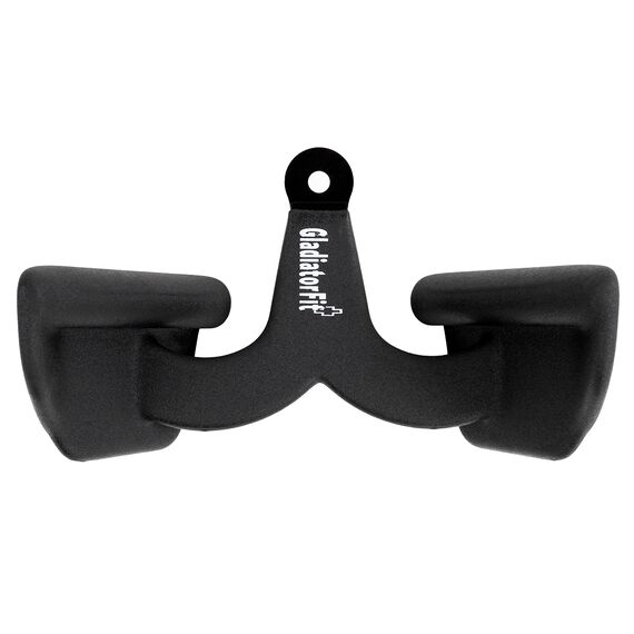 Ergonomic wide steel handle for pulley pulls